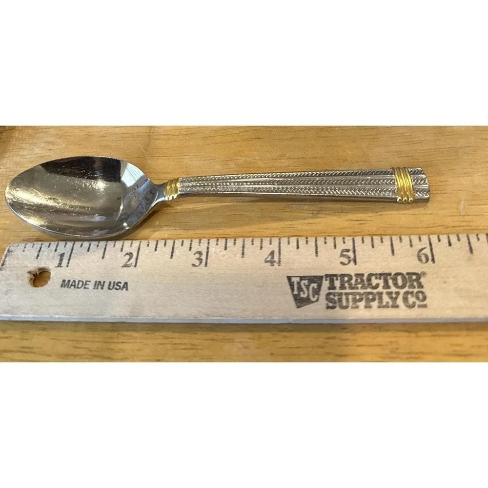 Ralph Lauren Golden Wainwright Stainless Steel Teaspoon Spoon 1991‎ Vintage